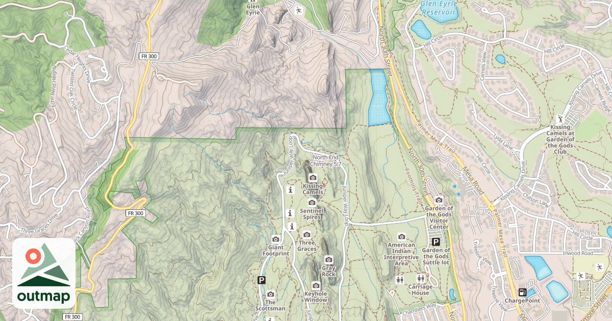Map of North End Chimney