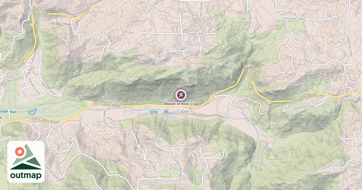 Map of Ribbon of Rock Crag