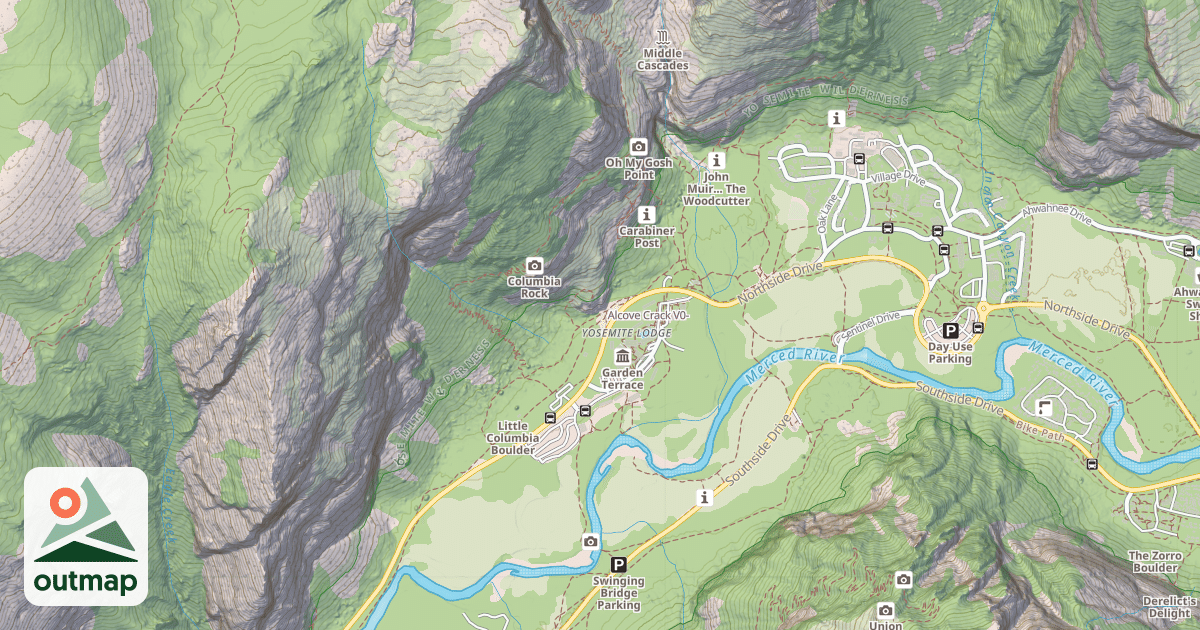 Map of Alcove Crack