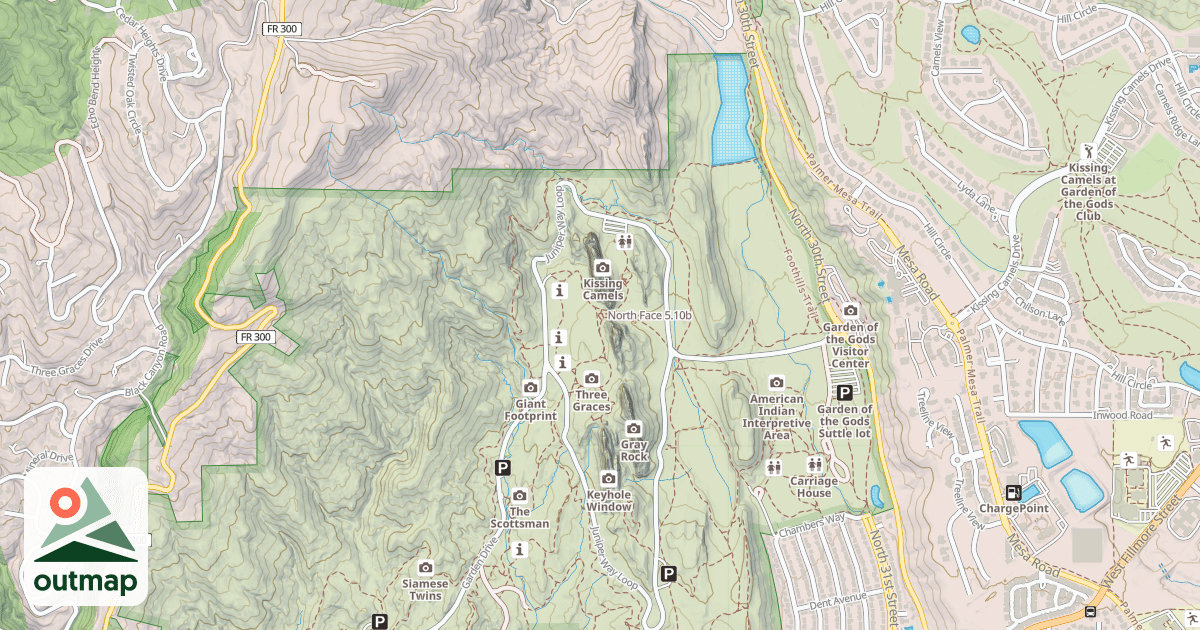 Map of North Face