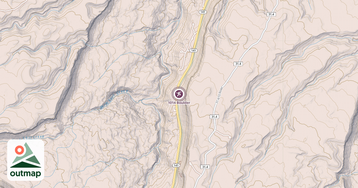 Map of 1014 Boulder