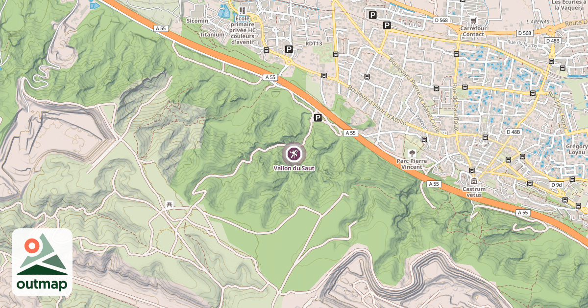 Map of Vallon du Saut