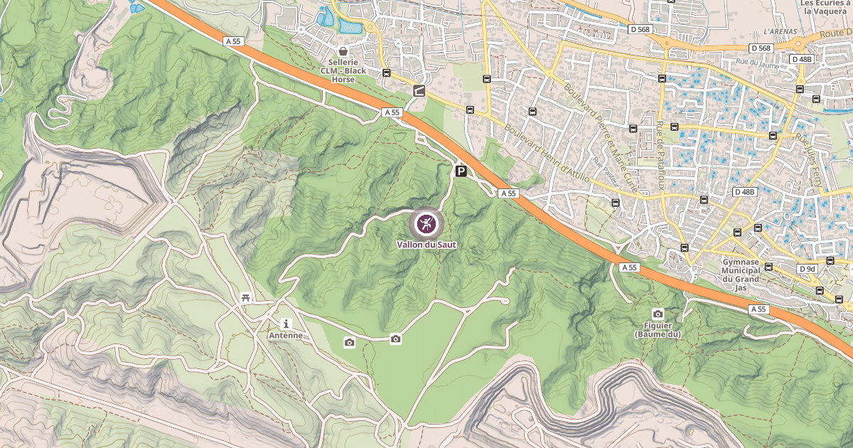 Map preview of Vallon du Saut
