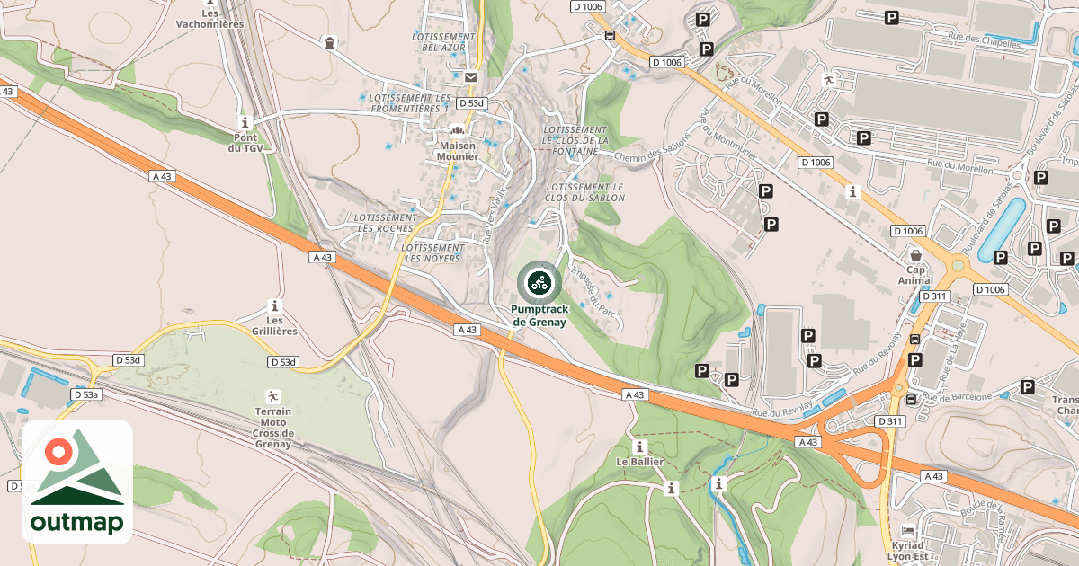 Map of Pumptrack de Grenay