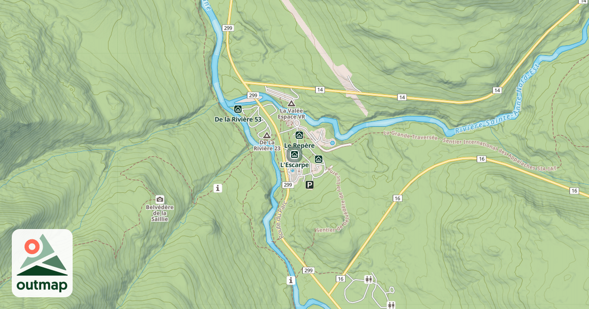 Map of L'Escarpe