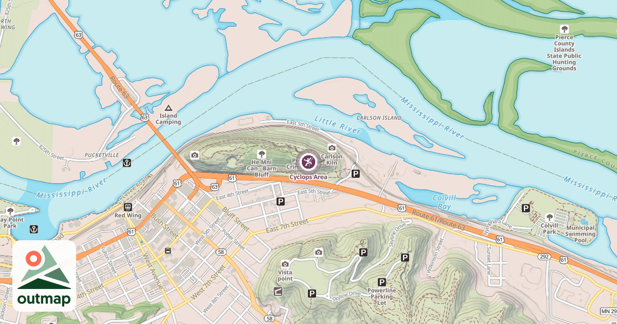 Map of Cyclops Area
