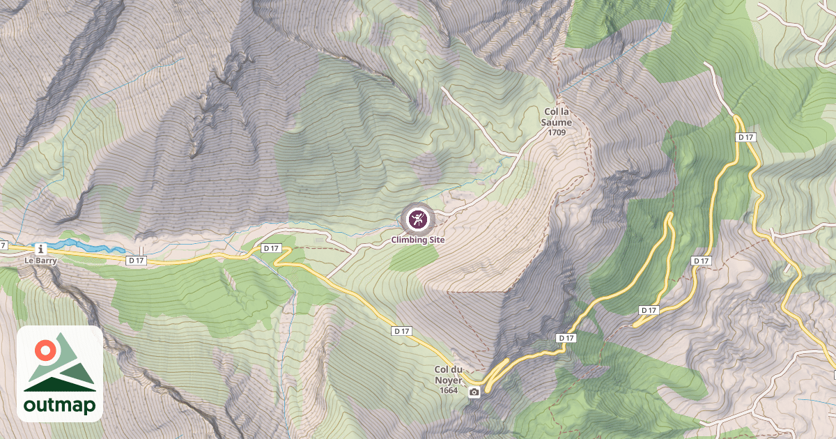 Map of Climbing Site