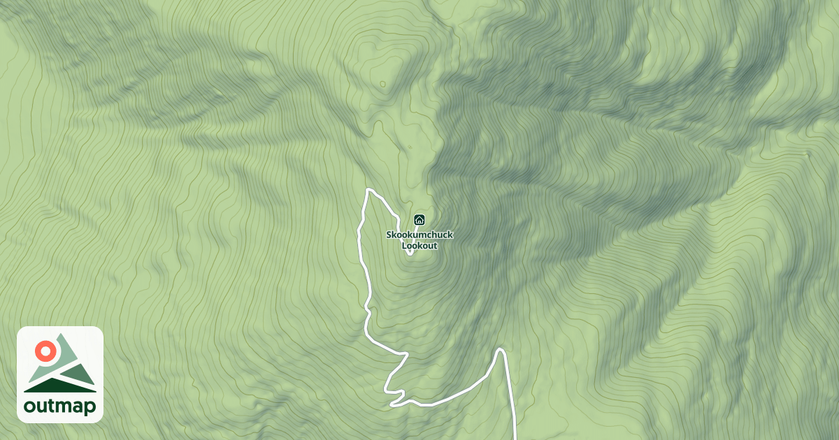 Map of Skookumchuck Lookout