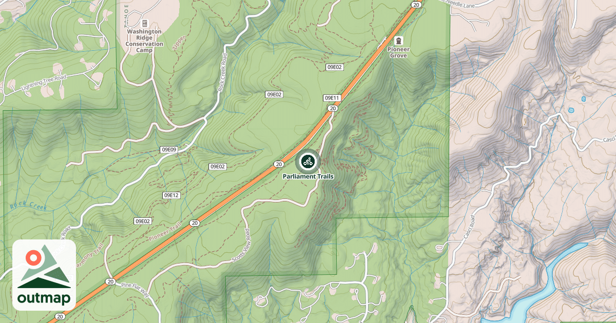 Map of Parliament Trails