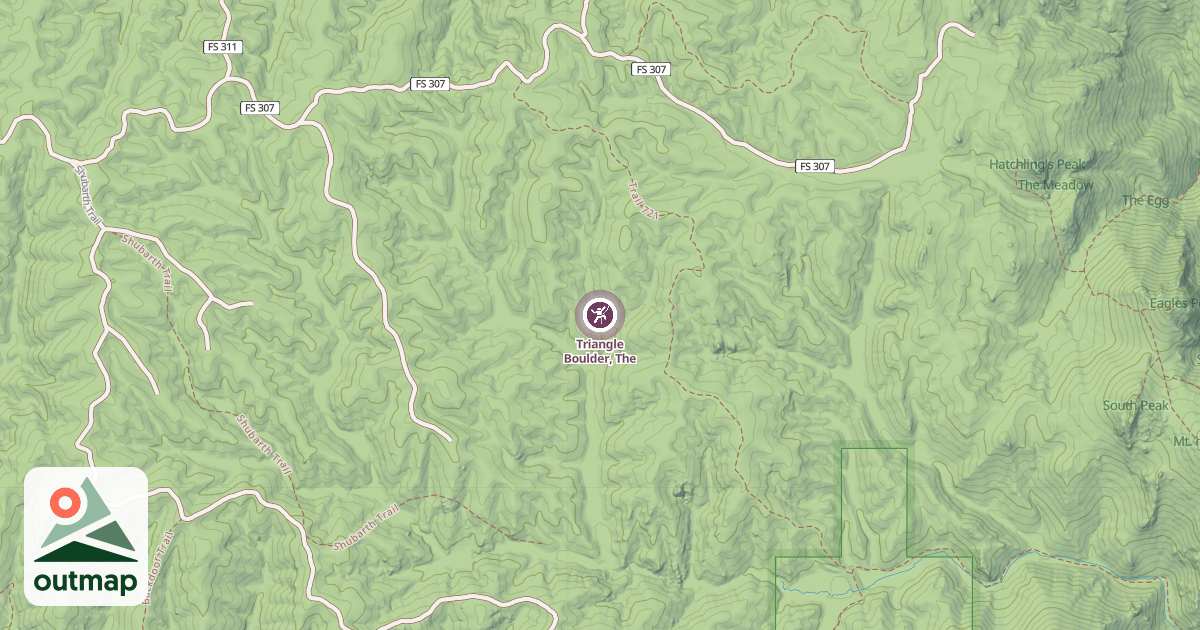 Map of Triangle Boulder, The