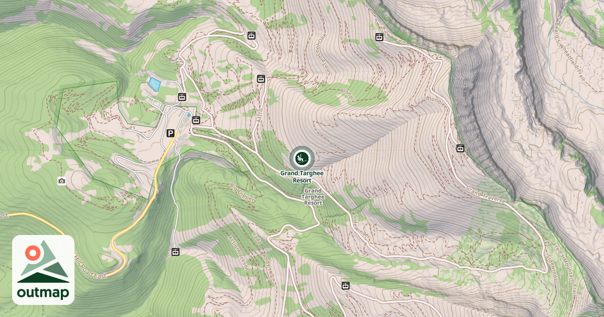 Map of Grand Targhee Resort