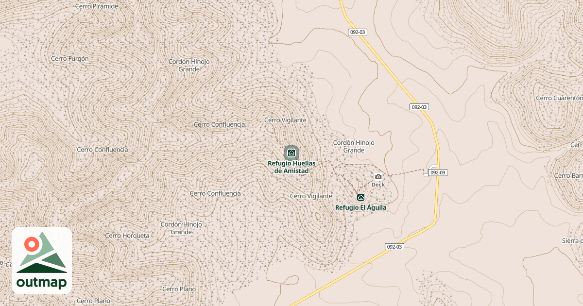 Map of Refugio Huellas de Amistad