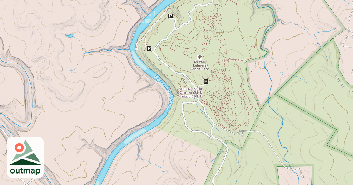 Map of Moraccan Snake Charmer (5.11b variation)