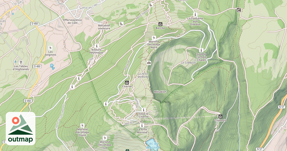 Map of Chalet du Petit Morond