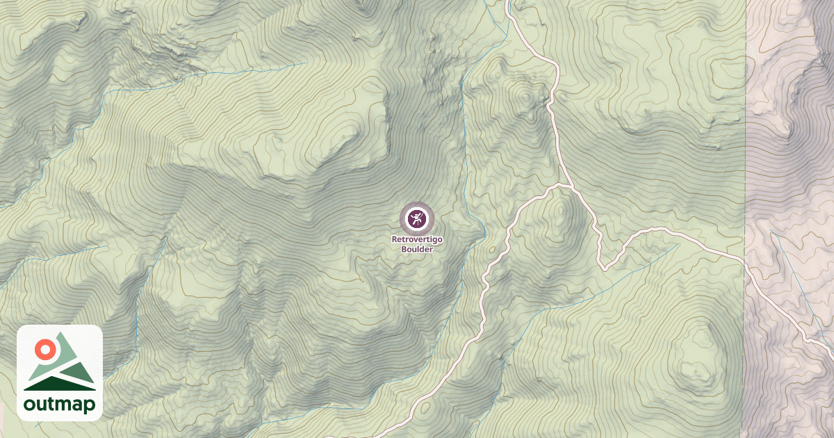 Map of Retrovertigo Boulder