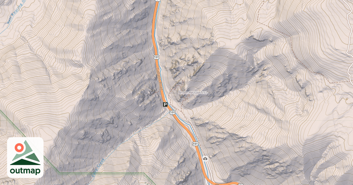 Map of Brown Recluse