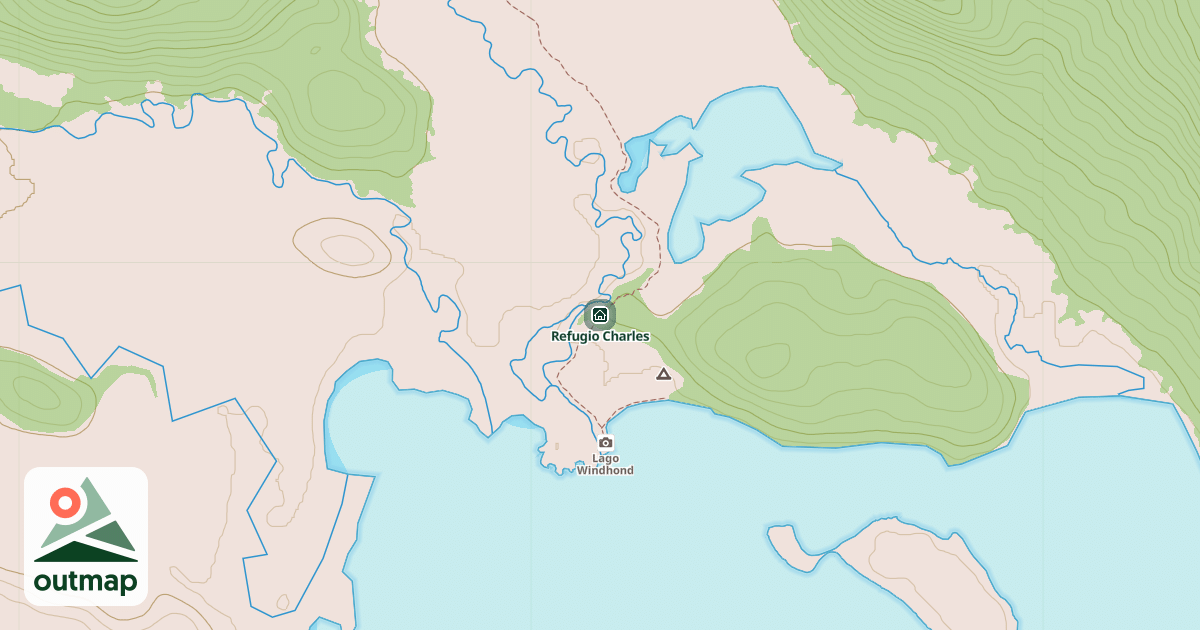 Map of Refugio Charles