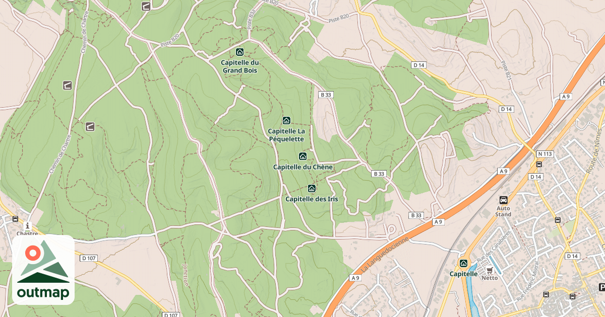 Map of Capitelle du Ponant