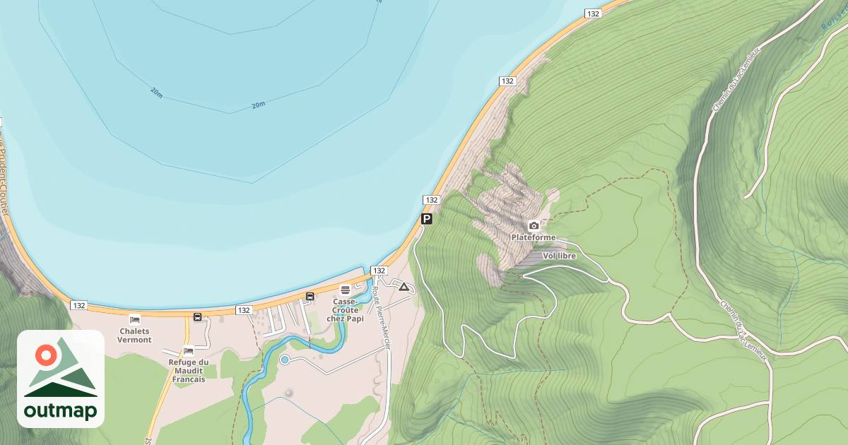 Map of Stationnement Mont-Saint-Pierre