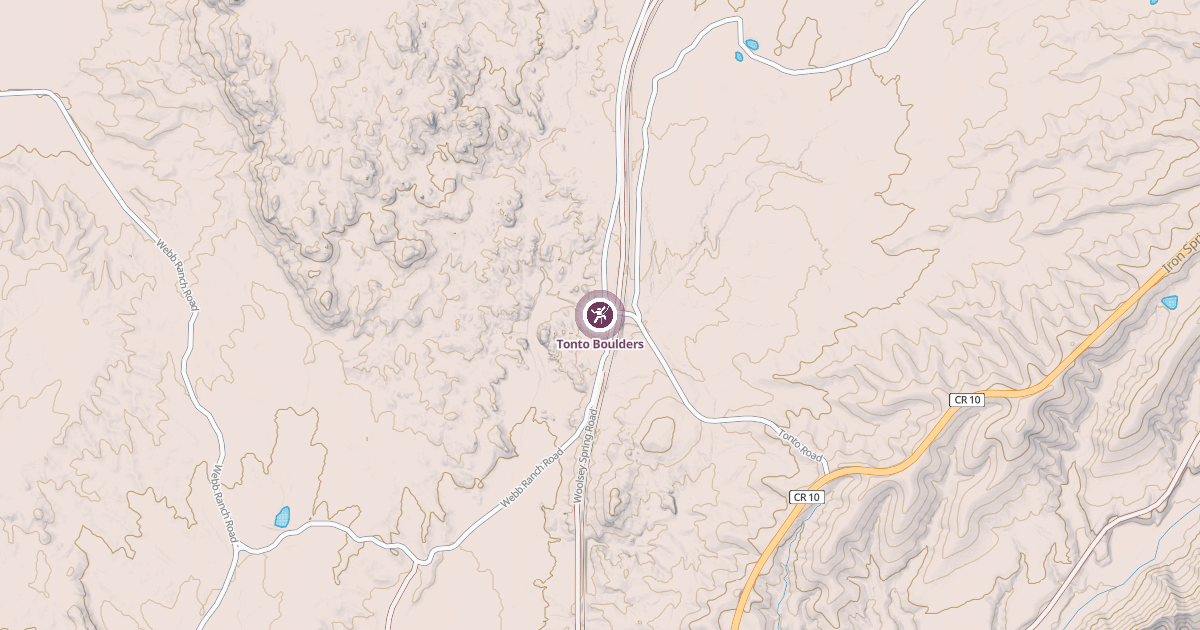 Map preview of Tonto Boulders