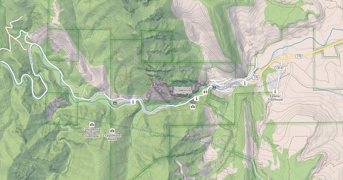 Map preview of Chockstone Chimney