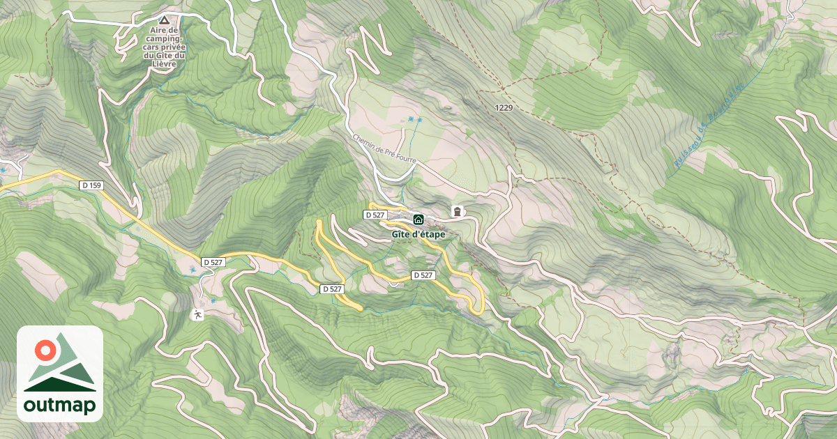 Map of Gîte d'étape