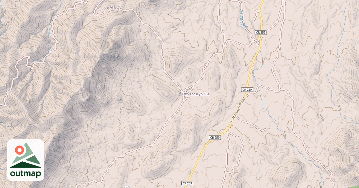 Map of Lefty Loosey