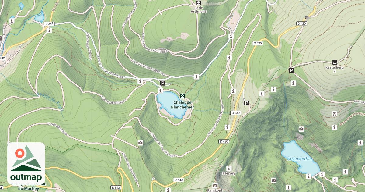 Map of Chalet de Blanchemer