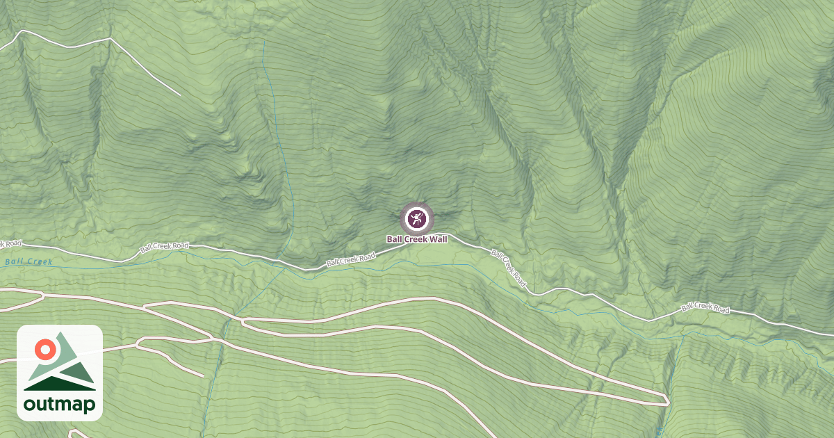 Map of Ball Creek Wall