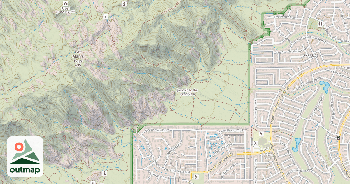Map of Jammin to the Pearl