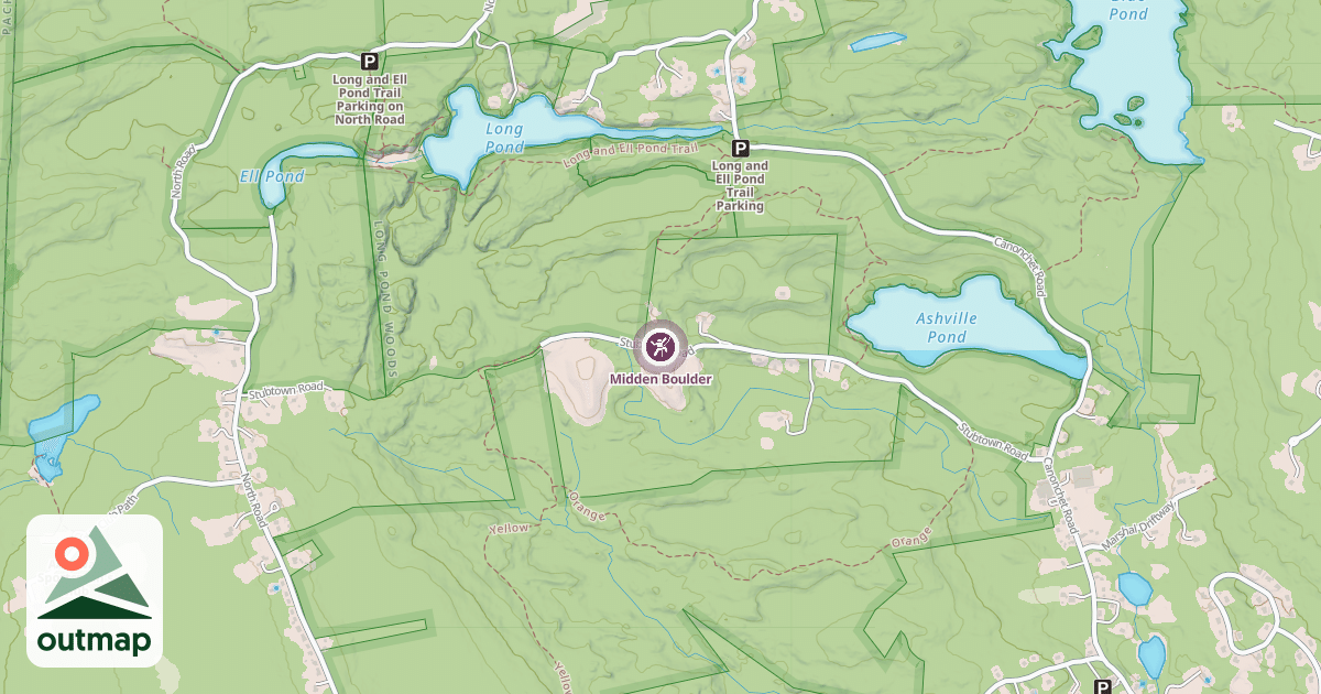 Map of Midden Boulder