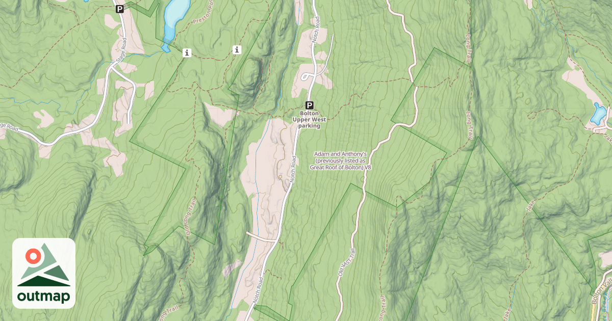 Map of Adam and Anthony's (previously listed as Great Roof of Bolton)