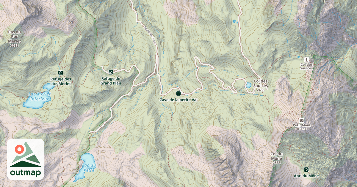 Map of Cave de la petite Val