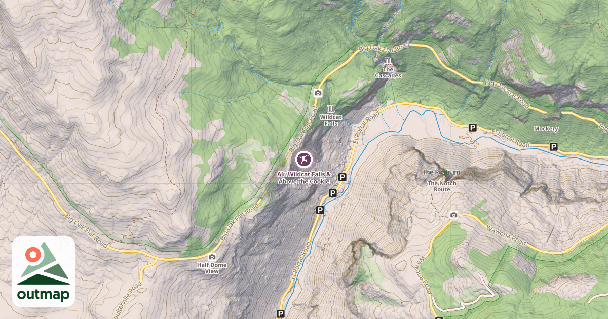 Map of Ak. Wildcat Falls & Above the Cookie