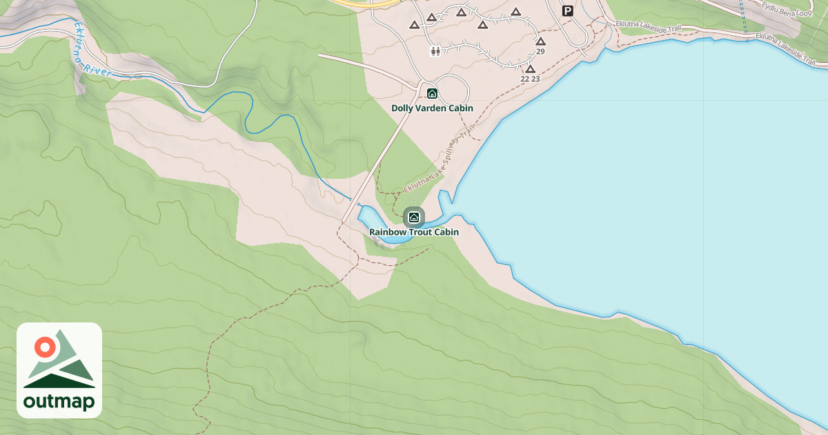 Map of Rainbow Trout Cabin