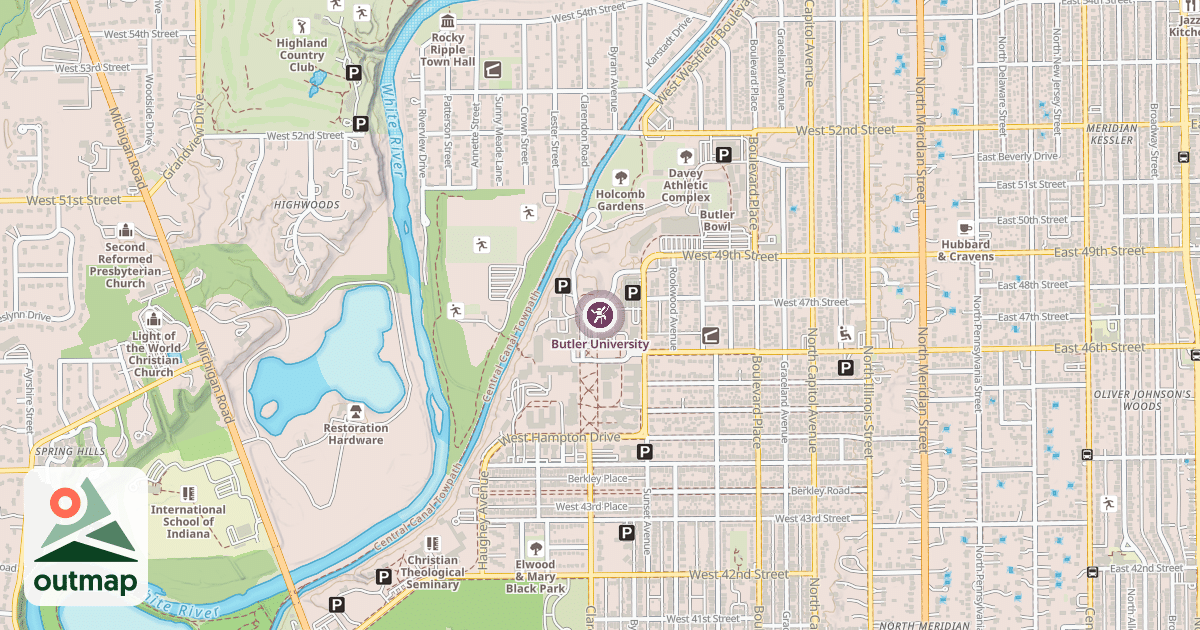 Map of Butler University