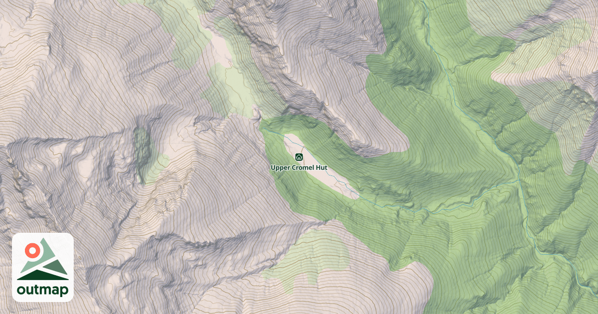 Map of Upper Cromel Hut