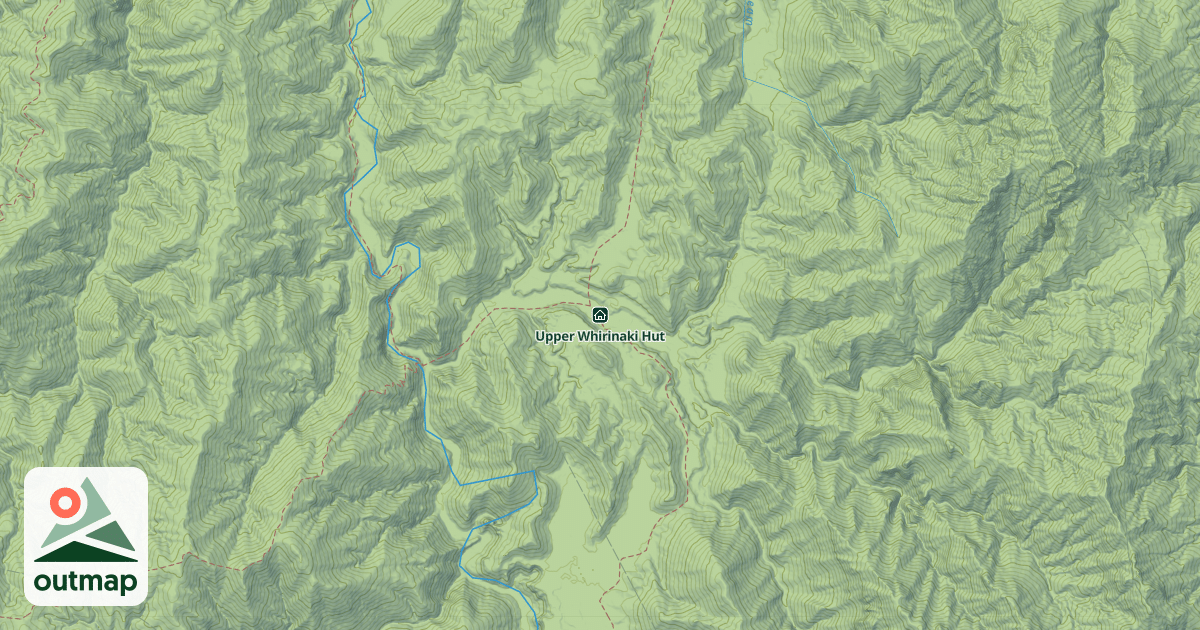 Map of Upper Whirinaki Hut