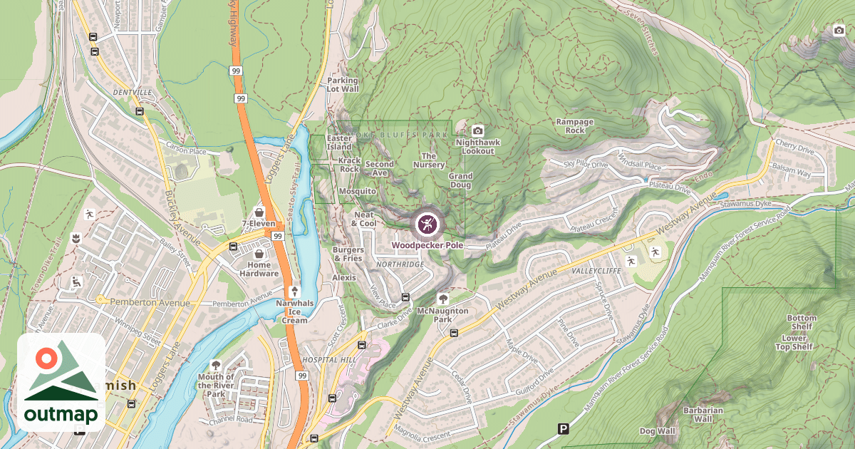 Map of Woodpecker Pole