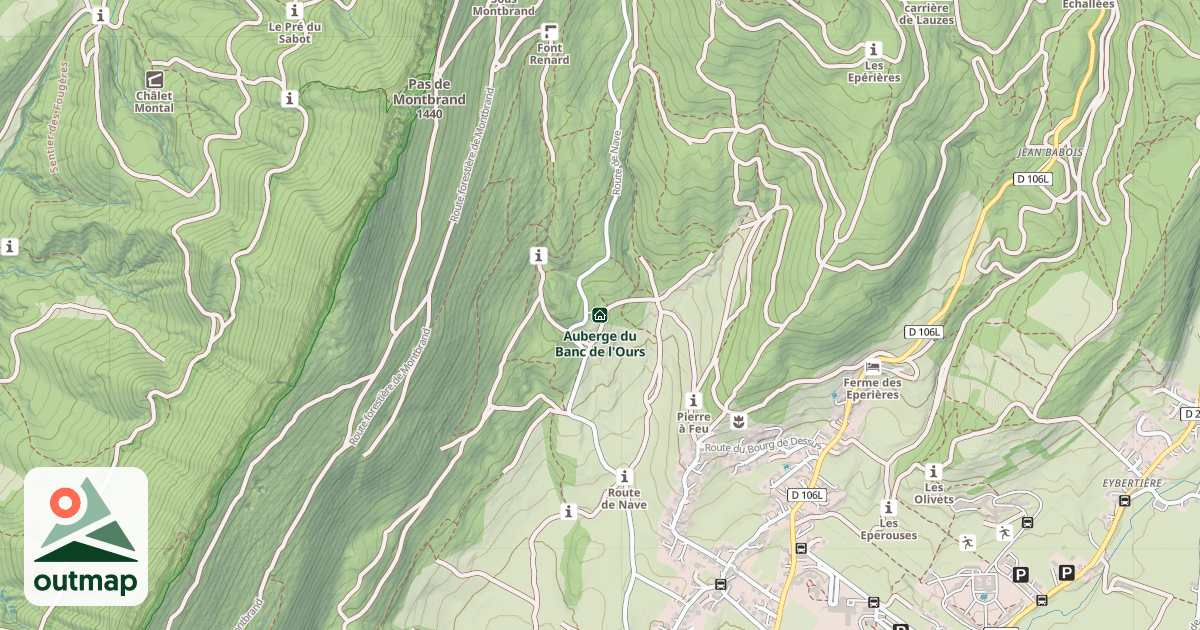 Map of Auberge du Banc de l'Ours