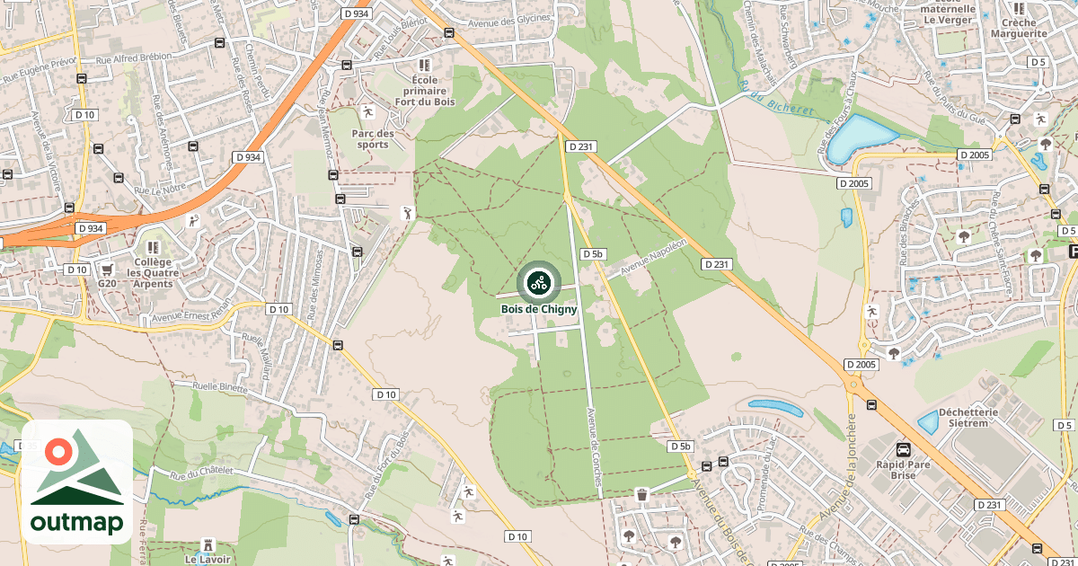 Map of Bois de Chigny