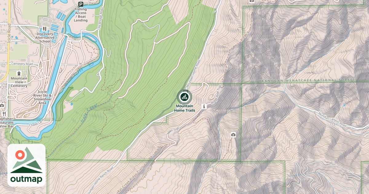 Map of Mountain Home Trails
