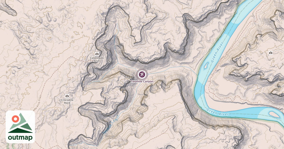 Map of Twomile Canyon
