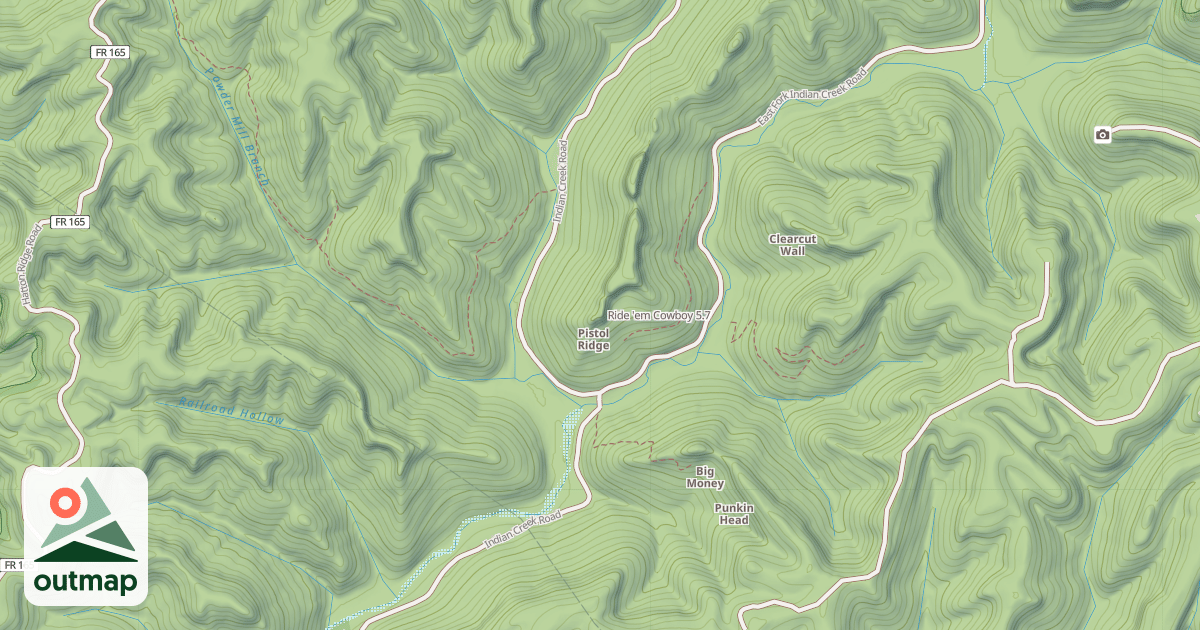Map of Ride 'em Cowboy