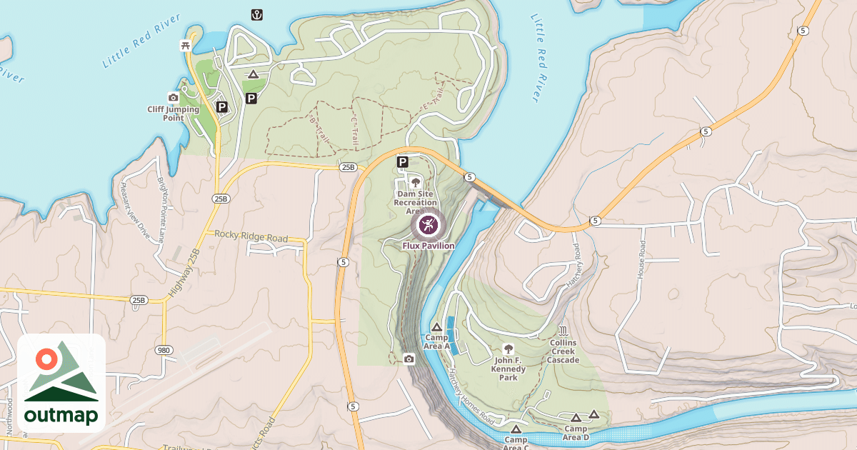 Map of Flux Pavilion