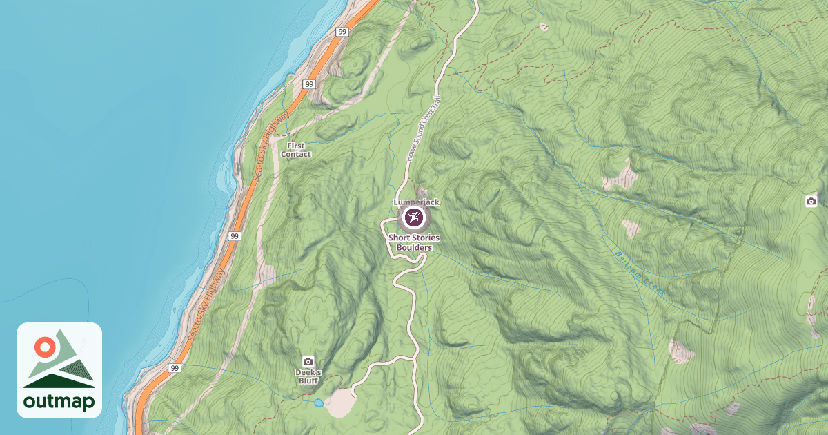 Map of Short Stories Boulders