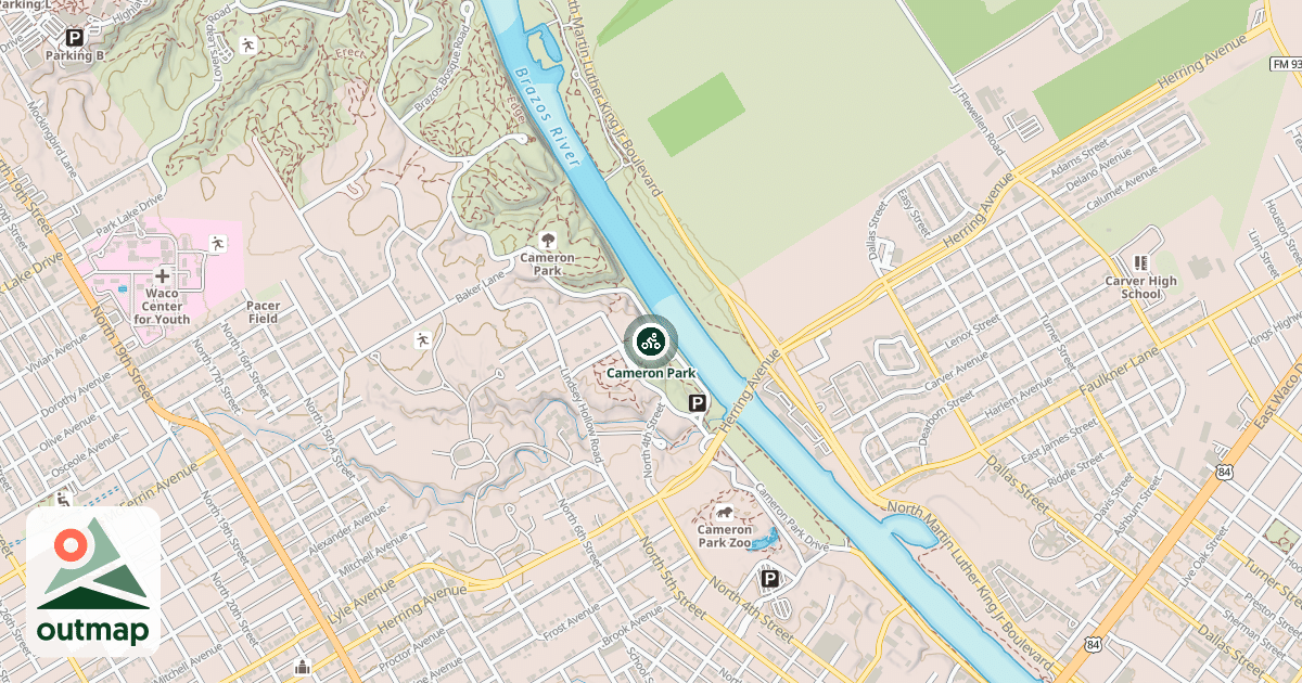 Map of Cameron Park