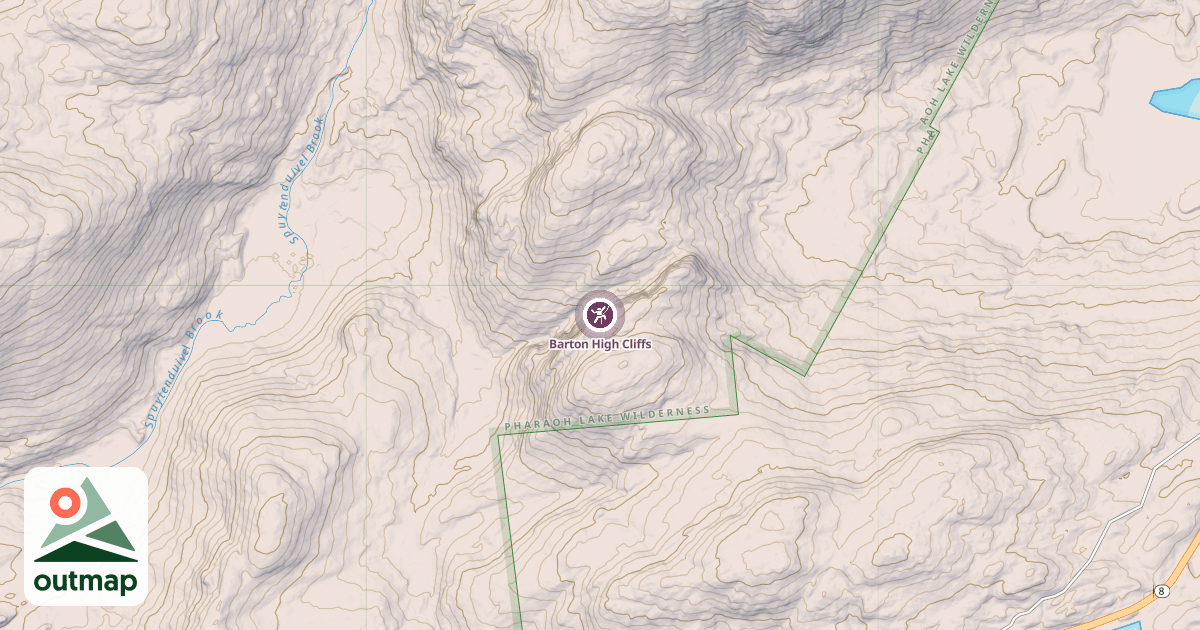 Map of Barton High Cliffs
