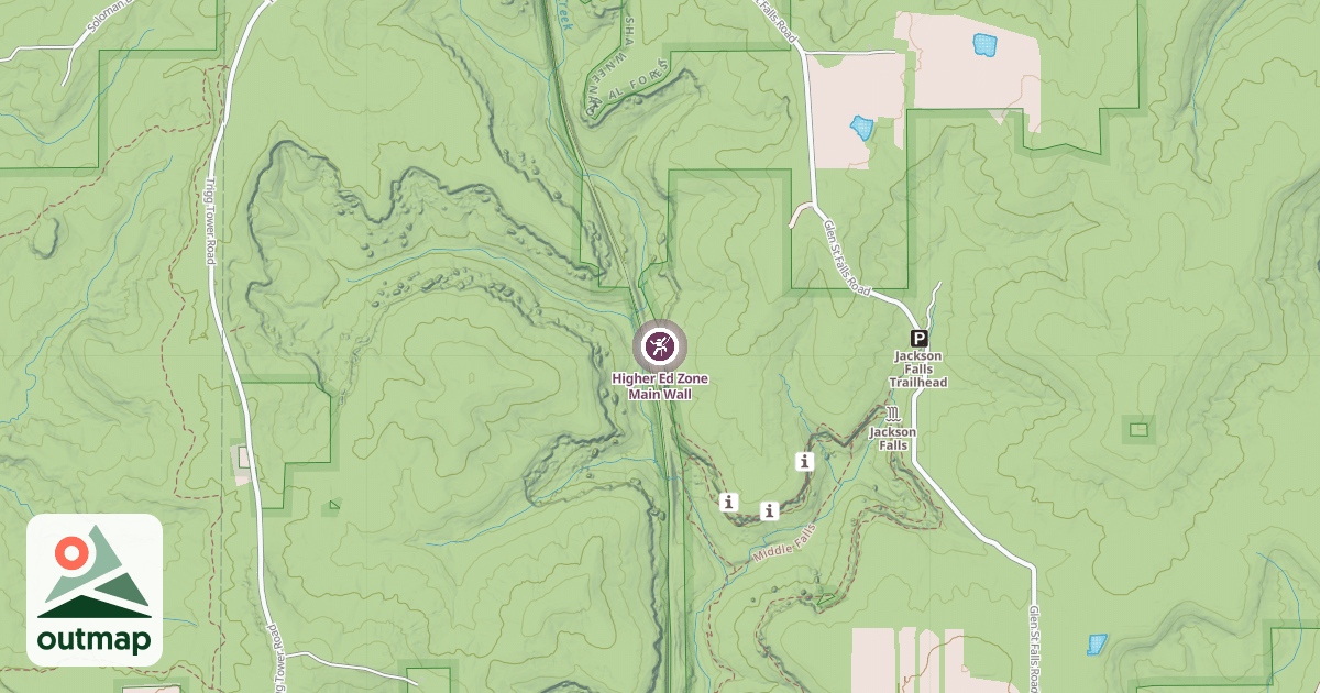 Map of Higher Ed Zone Main Wall