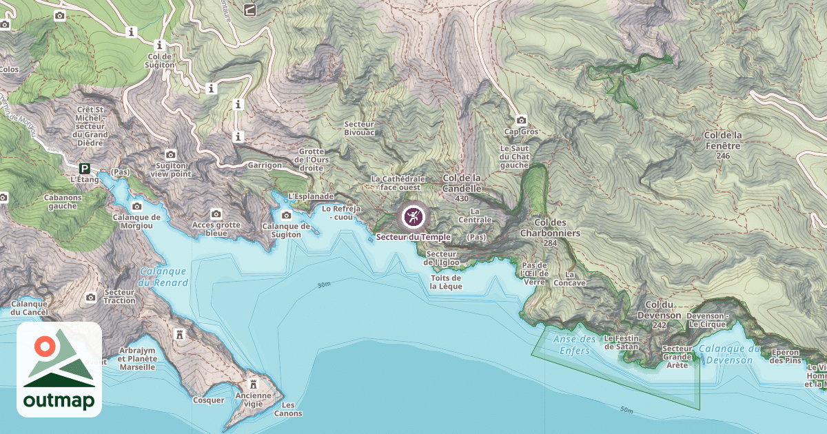 Map of Secteur du Temple